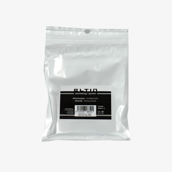 Pack 5 Separadores Aluminio 1 - 10mm Negro mate