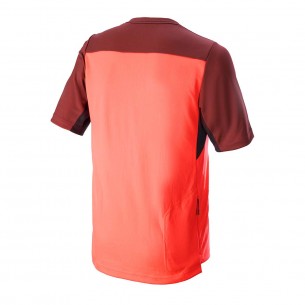 Maillot Drop 6 V2 m/c Coral/Neg 2