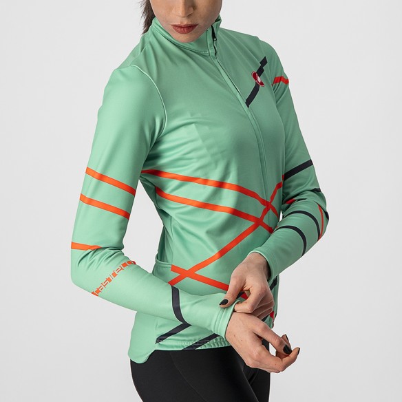 Maillot Diagonal FZ W Vrd Jade/Rs brill/