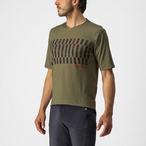 Camiseta Trail Tech Vrd Oliv/Gr osc/Nrj Rust