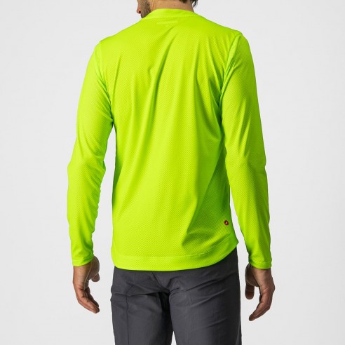 Camiseta Trail Tech m/l Lima Elec/Gr osc