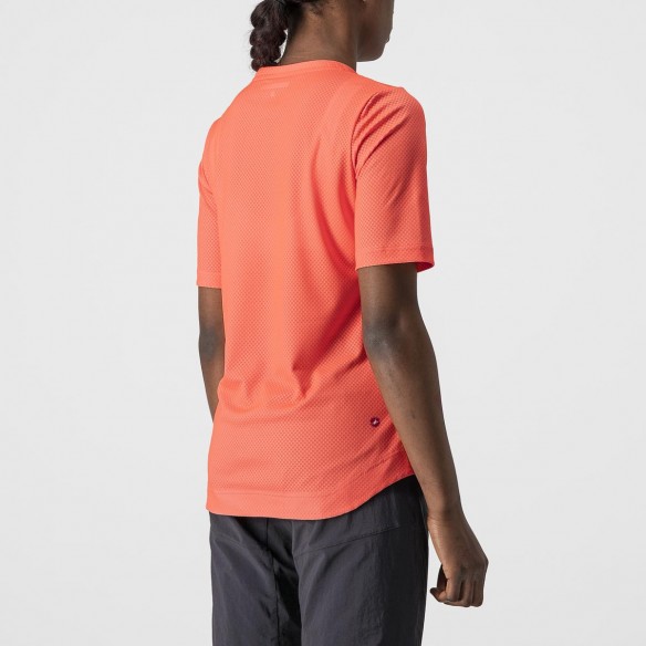 Camiseta Trail Tech W Coral Flash