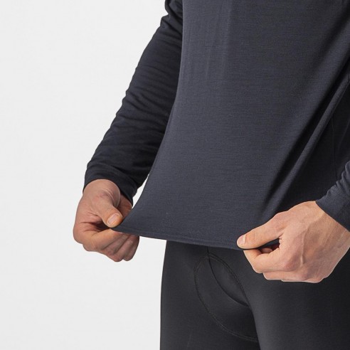 Maillot Unlimited Merino m/l Neg cl/Gr Niquel
