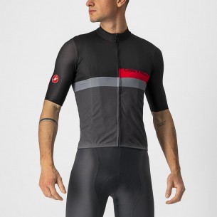 Maillot A Blocco Neg cl/Rj/Gr osc