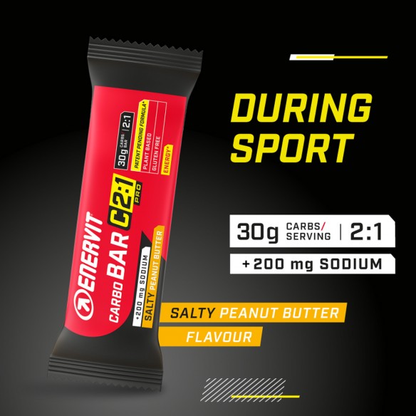 Barrita Enervit C2:1 Carbo Crema Cacahuete 45g
