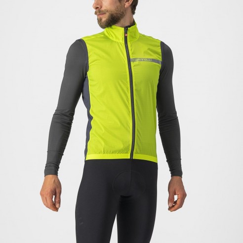 Chaleco Squadra Stretch Lima Elec/Gr osc