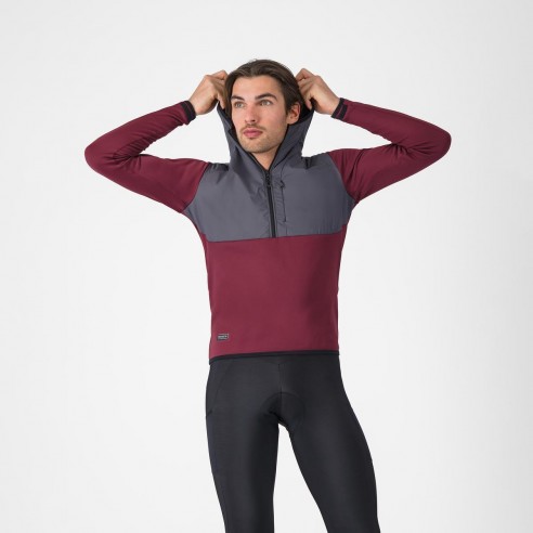 Sudadera Unltd Roam Burdeos/Gr Plomo