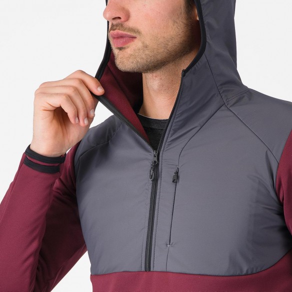 Sudadera Unltd Roam Burdeos/Gr Plomo