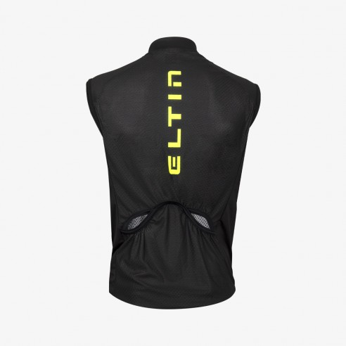 Chaleco ciclismo unisex Electric negro y amarillo flúor