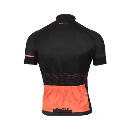 Maillot ciclismo Futurism negro y coral