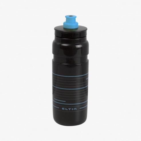 Bidón de ciclismo Pro 750ml negro y azul
