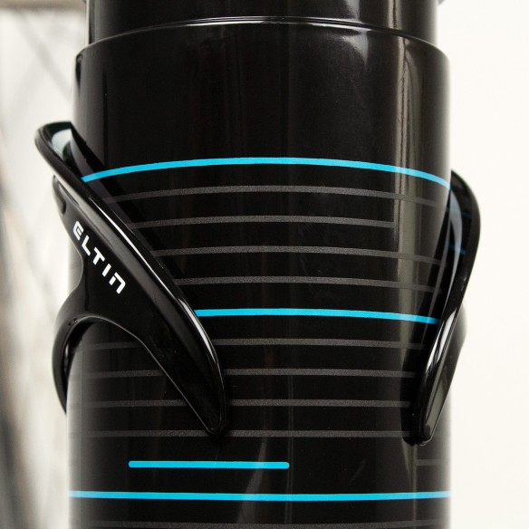 Bidón de ciclismo Pro 750ml negro y azul